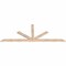 Ekena Millwork Saratoga Smooth Timber Gable Bracket, Douglas Fir, 84"W x 31"H x 1 1/2"D x 3 1/2"F, 9/12 Pitch GBW084X31X0204SAR00SDF - alternate 5